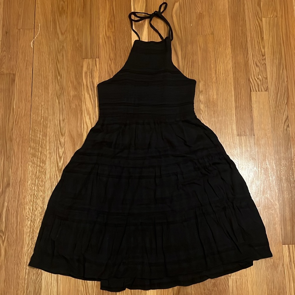American Eagle Outfitters Black Halter Dress